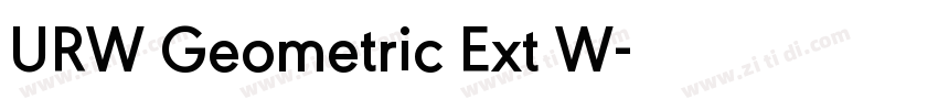 URW Geometric Ext W字体转换